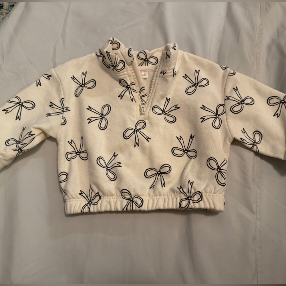Baby Cat & Jack Bow Print Zip Jacket – 3–6 Months